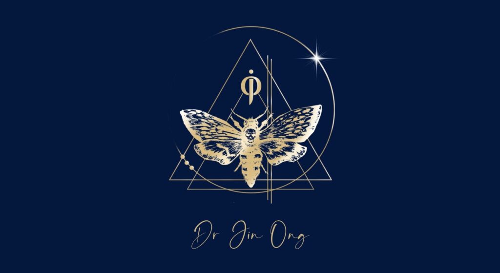 Dr Jin Ong moth logo
